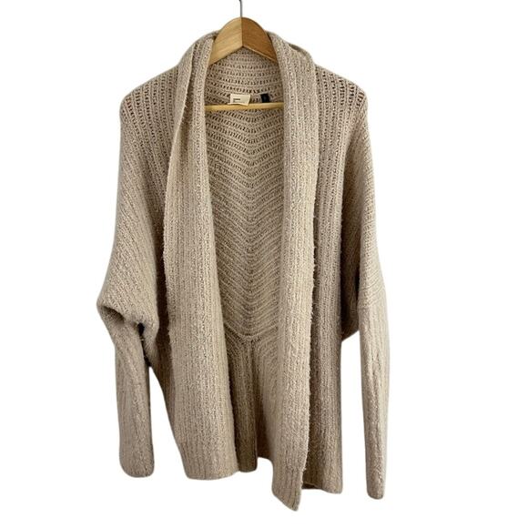 Anthropologie Sleeping on Snow Cream Cardigan Sweater Women Small - Picture 1 of 11